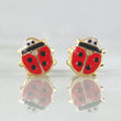Ladybug Stud Earrings 0.65gr / 18K Gold ©