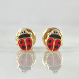 Ladybug Stud Earrings 0.55gr / 18K Gold