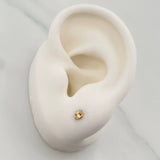 Stud Earrings GC 0.45g / 4.9mm Yellow Gold 18K %