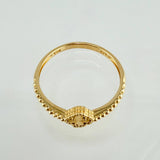 Anillo Trebol Dorado Burbujas 1.5gr / T6 3/4 / Oro Amarillo Nac.Esp. 18K