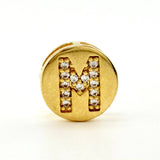 Dije Herraje Letra M 1.3gr / 1/2 in / Oro Amarillo 18K ©