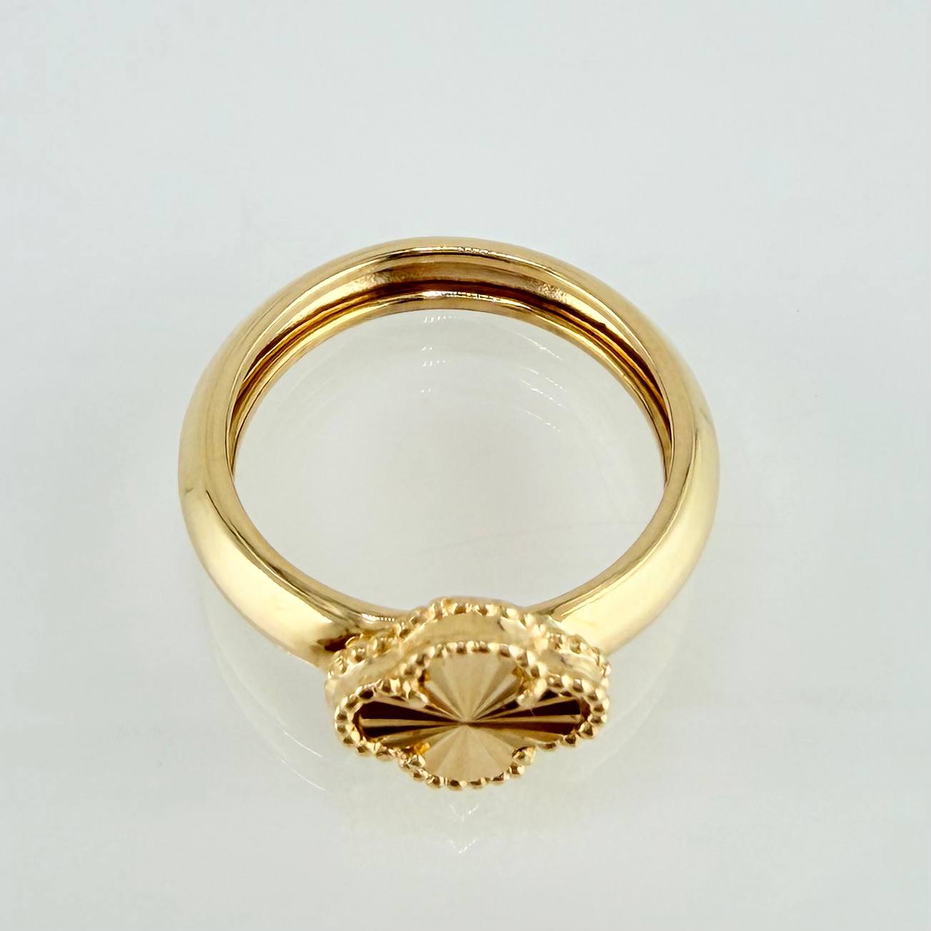 Golden Clover Ring 3.15g / T7 / 18K Yellow Gold Nac.Esp.