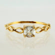 Anillo Solitario Ojos 1.15gr / T5 / Oro Amarillo 18K