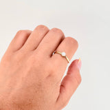 Solitaire Circular Ring 1.2g / T6 3/4 / 18K Yellow Gold