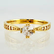 Anillo Solitario Tupido 2.15gr / T7 / Oro Amarillo 18K