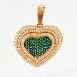 Dije Halo Corazon Tupido 9.6gr / 1 1/4 in / Oro Amarillo 18K ©