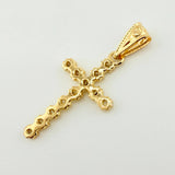 Dije Cruz Tupida 0.95gr / 1 in / Oro Amarillo 18K