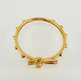Bubble Cross Ring 1.45g / T6 / 18K Yellow Gold