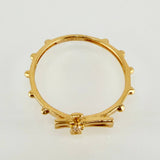 Anillo Cruz Burbujas 1.5gr / T5 1/2 / Oro Amarillo 18K ©