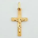 Dije Cruz Cristo 1.15gr / 1 in / Oro Amarillo 18K