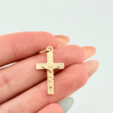 Dije Cruz Cristo 1.15gr / 1 in / Oro Amarillo 18K