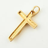 Dije Cruz Cristo Minimalista 1.45gr / 1 in / Oro Amarillo 18K