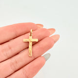 Dije Cruz Cristo Minimalista 1.45gr / 1 in / Oro Amarillo 18K
