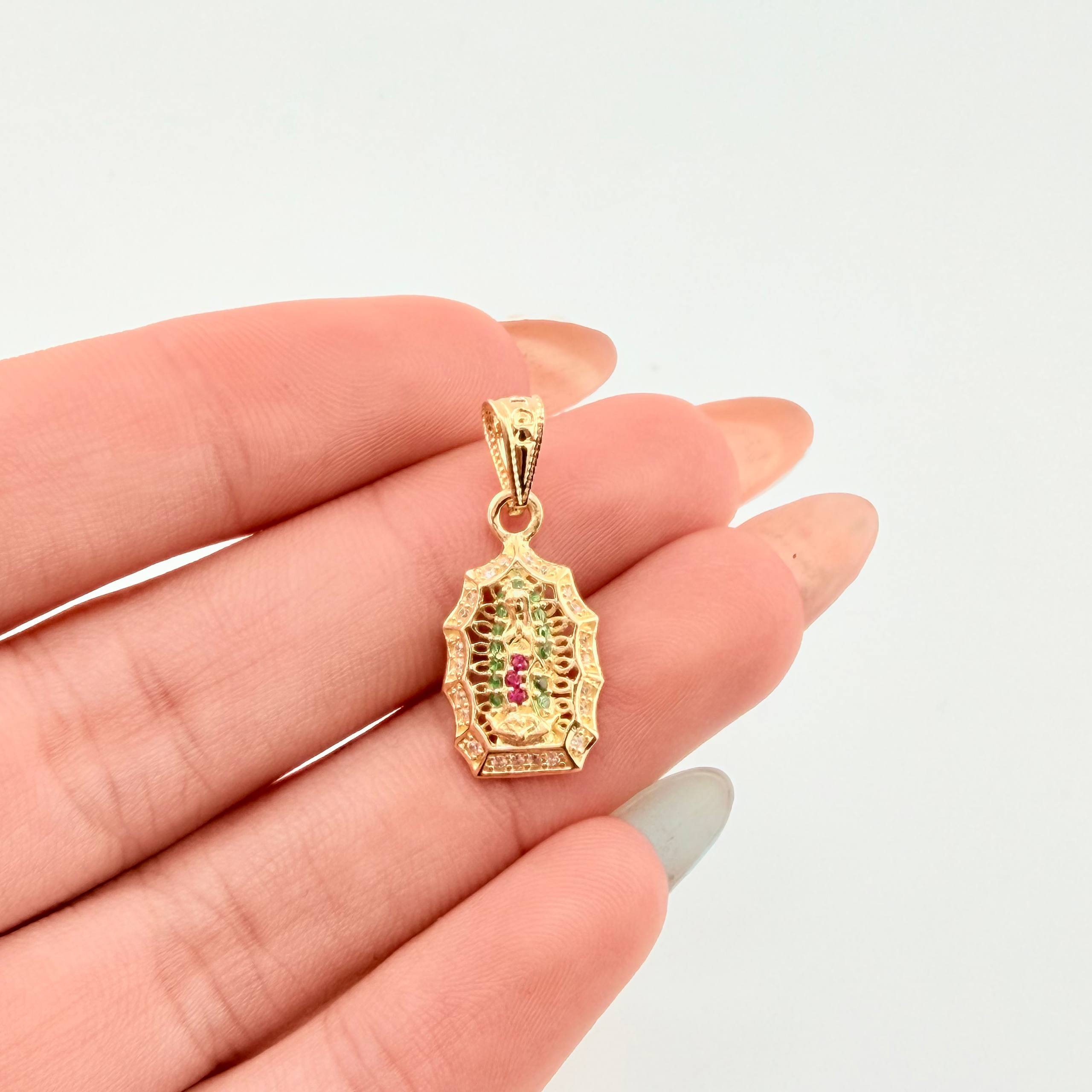 Dije Virgen Guadalupe 1.35gr / 1 in / Oro Amarillo 18K