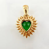 Pendant Halo Heart 2.05gr / 3/4 in / Yellow Gold 18K ©