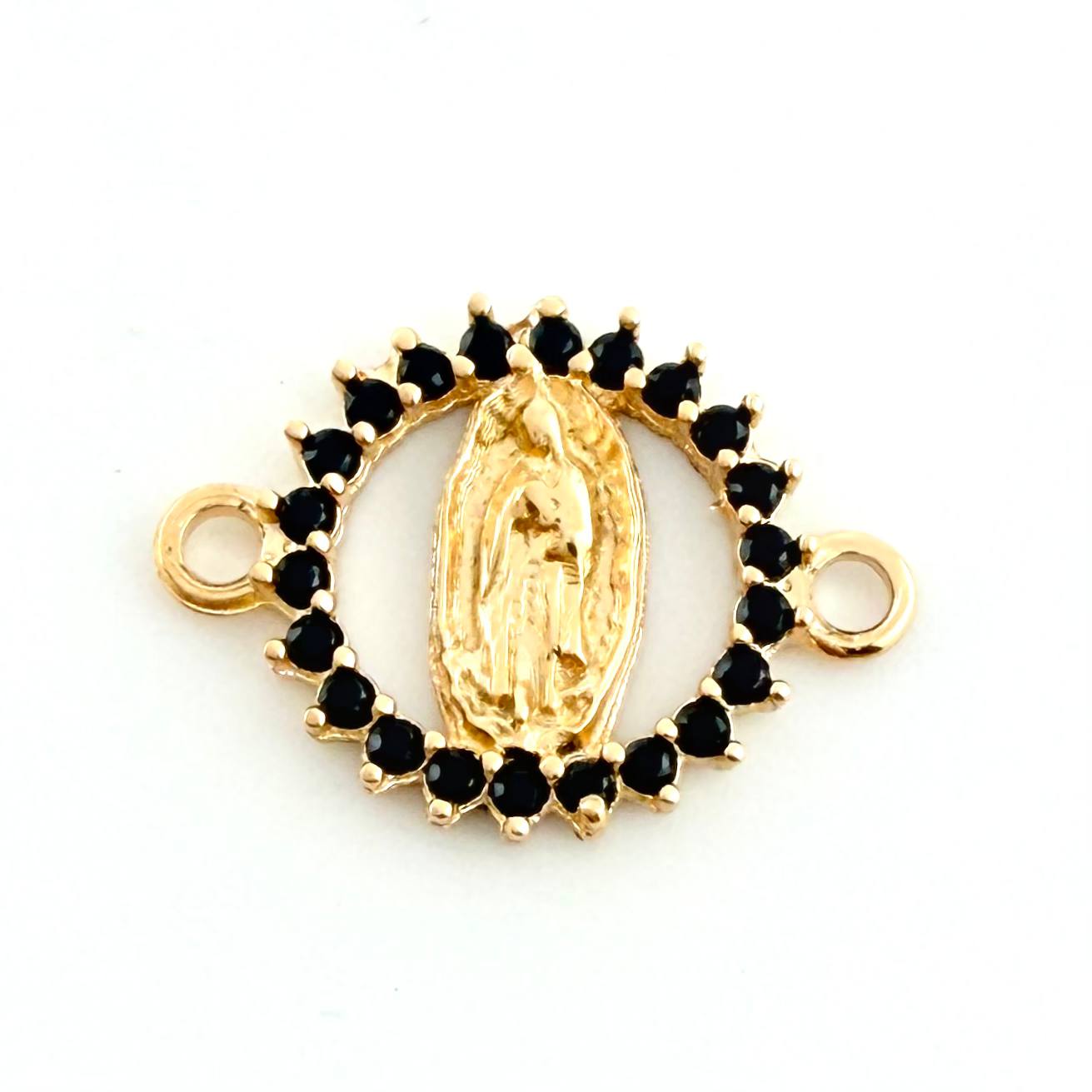 Herraje Virgen Guadalupe 0.65gr / 1/2 in / Oro Amarillo 18K