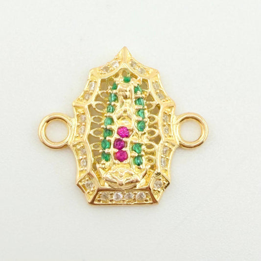 Herraje Virgen Guadalupe 1.3gr / 3/4 in / Oro Amarillo 18K