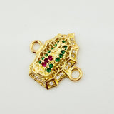 Herraje Virgen Guadalupe 1.3gr / 3/4 in / Oro Amarillo 18K