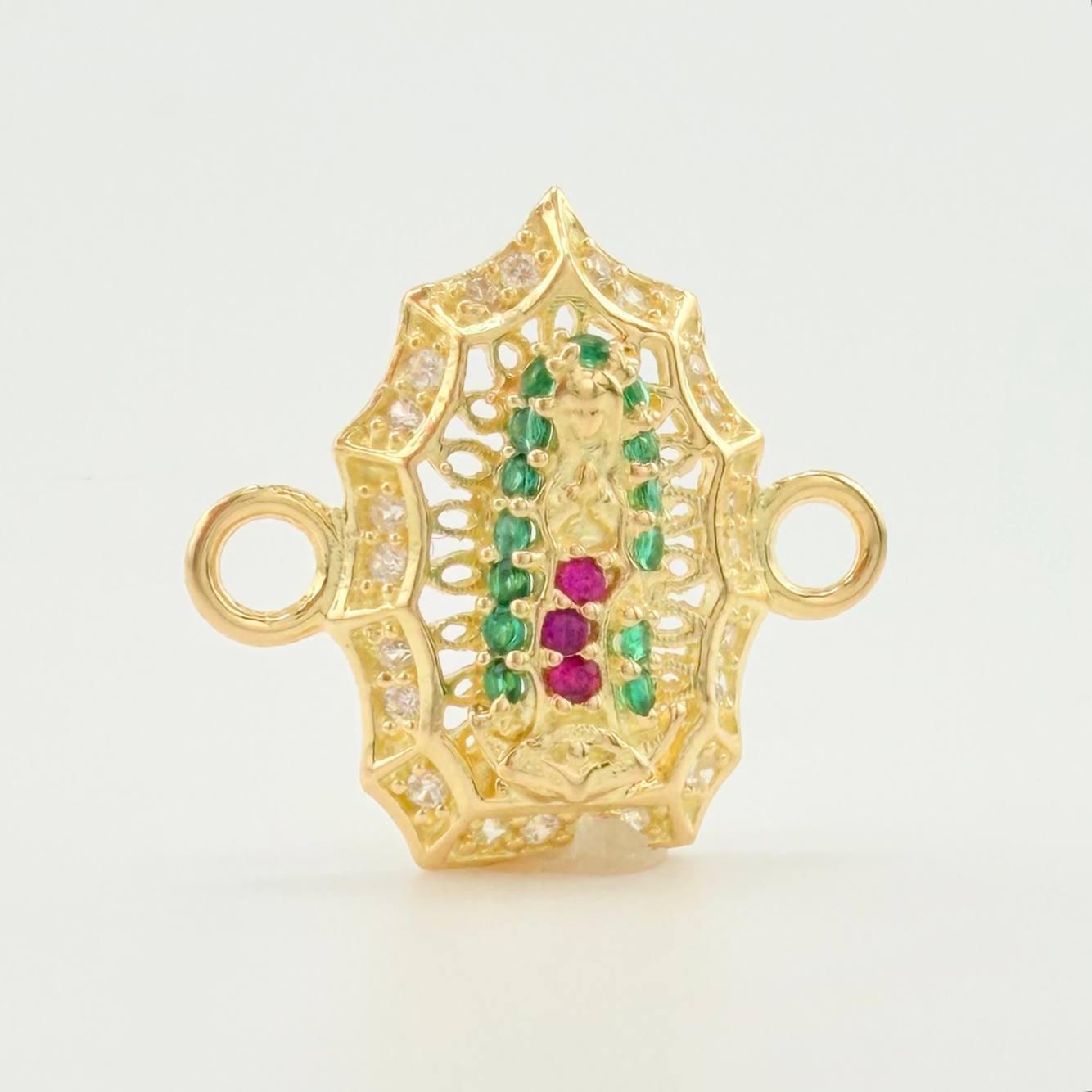 Herraje Virgen Guadalupe 1.3gr / 3/4 in / Oro Amarillo 18K