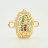 Herraje Virgen Guadalupe 1.3gr / 3/4 in / Oro Amarillo 18K