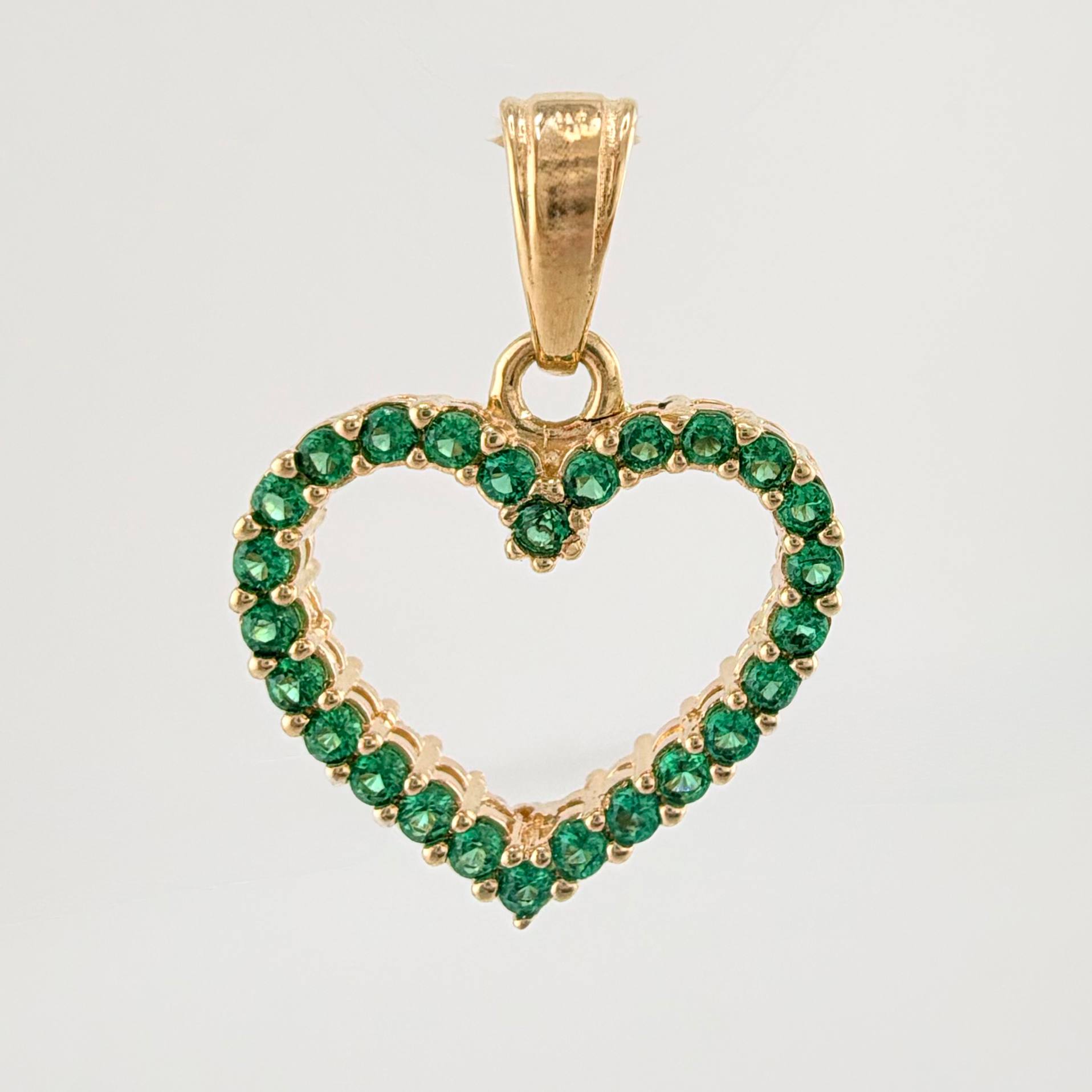 Dije Corazon Doble Faz 1.4gr / 3/4 in / Oro Amarillo 18K ©
