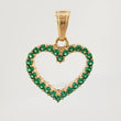 Dije Corazon Doble Faz 1.4gr / 3/4 in / Oro Amarillo 18K ©