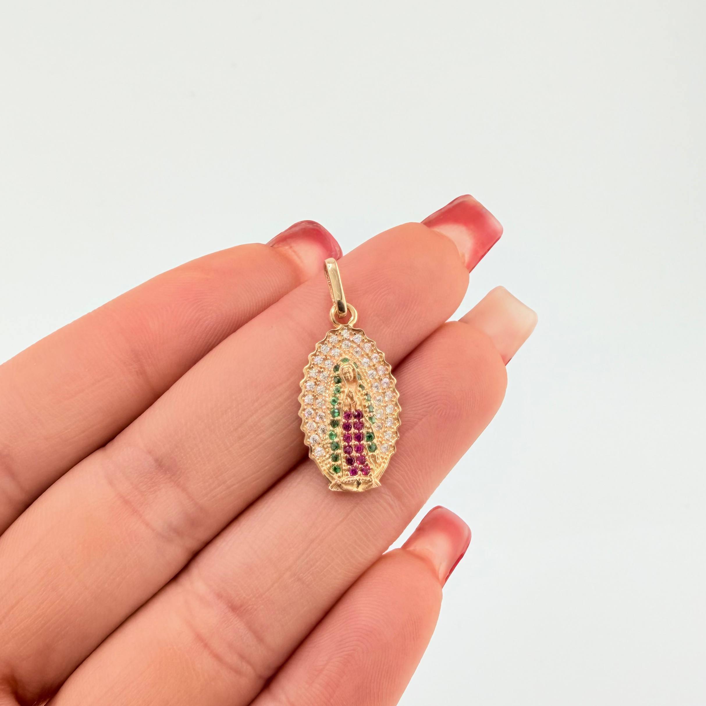 Dije Virgen Guadalupe 1.9gr / 1 in / Oro Amarillo 18K ©