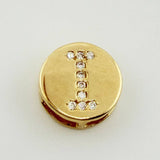 Dije Herraje Letra I 1.45gr / 1/2 in / Oro Amarillo 18K