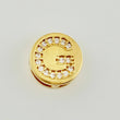 Dije Herraje Letra G 1.3gr / 1/2 in / Oro Amarillo 18K
