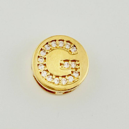 Herraje Dije Letra G 1.35gr / 1cm / Oro Amarillo 18K *