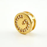 Dije Herraje Letra G 1.3gr / 1/2 in / Oro Amarillo 18K