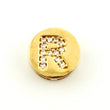 Dije Herraje Letra R 1.4gr / 1/2 in / Oro Amarillo 18K