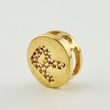 Dije Herraje Letra R 1.4gr / 1/2 in / Oro Amarillo 18K
