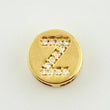 Dije Herraje Letra Z 1.35gr / 1/2 in / Oro Amarillo 18K