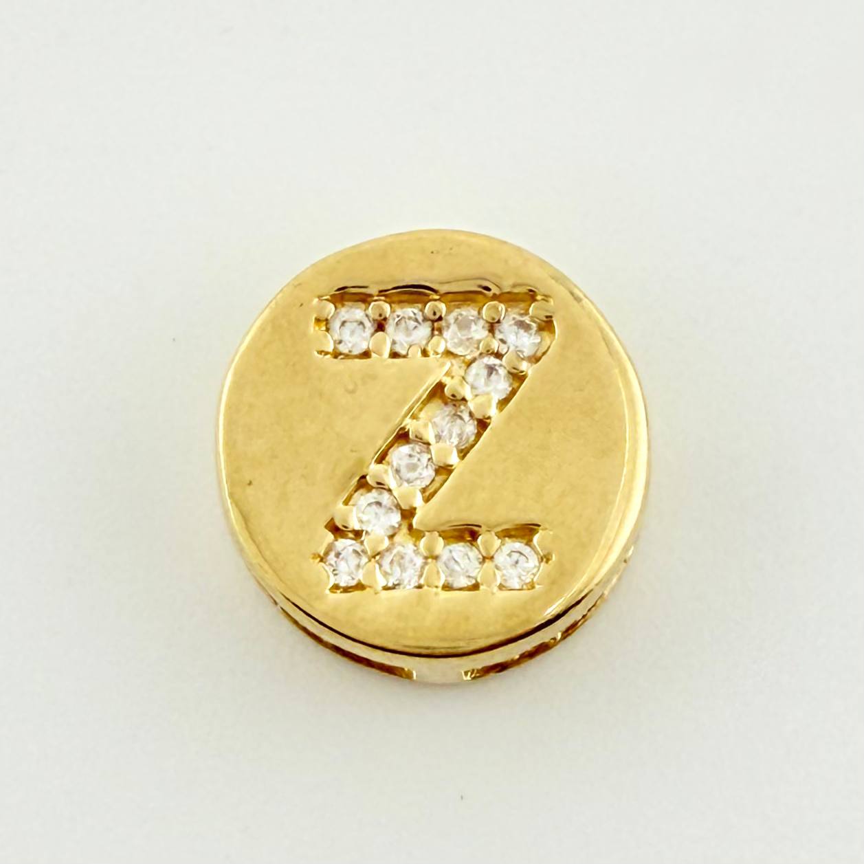 Dije Herraje Letra Z 1.4gr / 1/2 in / Oro Amarillo 18K
