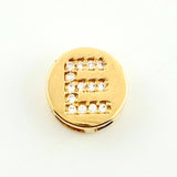 Dije Herraje Letra E 1.3gr / 1/2 in / Oro Amarillo 18K