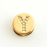 Dije Herraje Letra Y 1.45gr / 1/2 in / Oro Amarillo 18K *