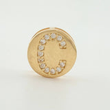 Dije Herraje Letra C 1.3gr / 1/2 in / Oro Amarillo 18K *
