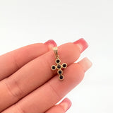 Dije Cruz Tupida 0.85gr / 3/4 in / Oro Amarillo 18K ©