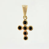 Dije Cruz Tupida 0.85gr / 3/4 in / Oro Amarillo 18K ©