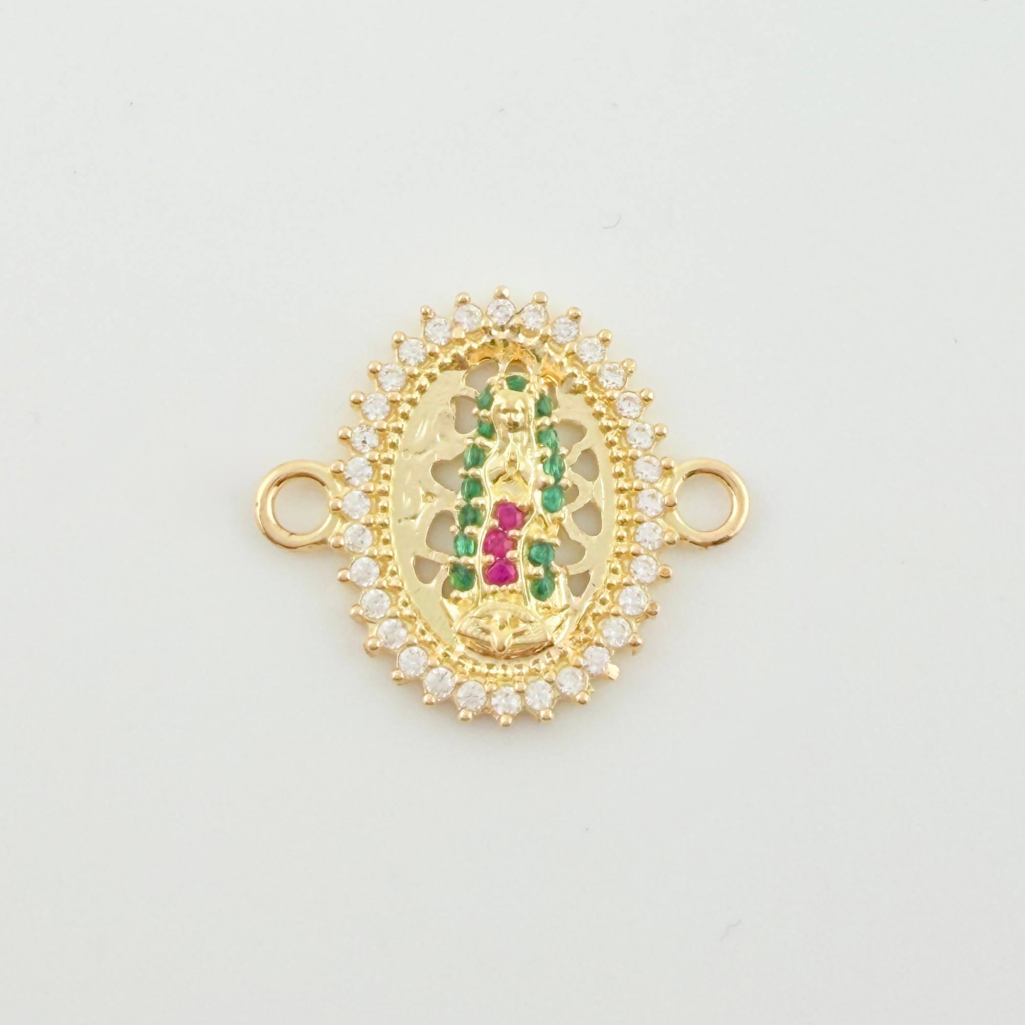 Herraje Virgen Guadalupe 1.65gr / 3/4 in / Oro Amarillo 18K