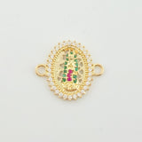 Herraje Virgen Guadalupe 1.65gr / 3/4 in / Oro Amarillo 18K