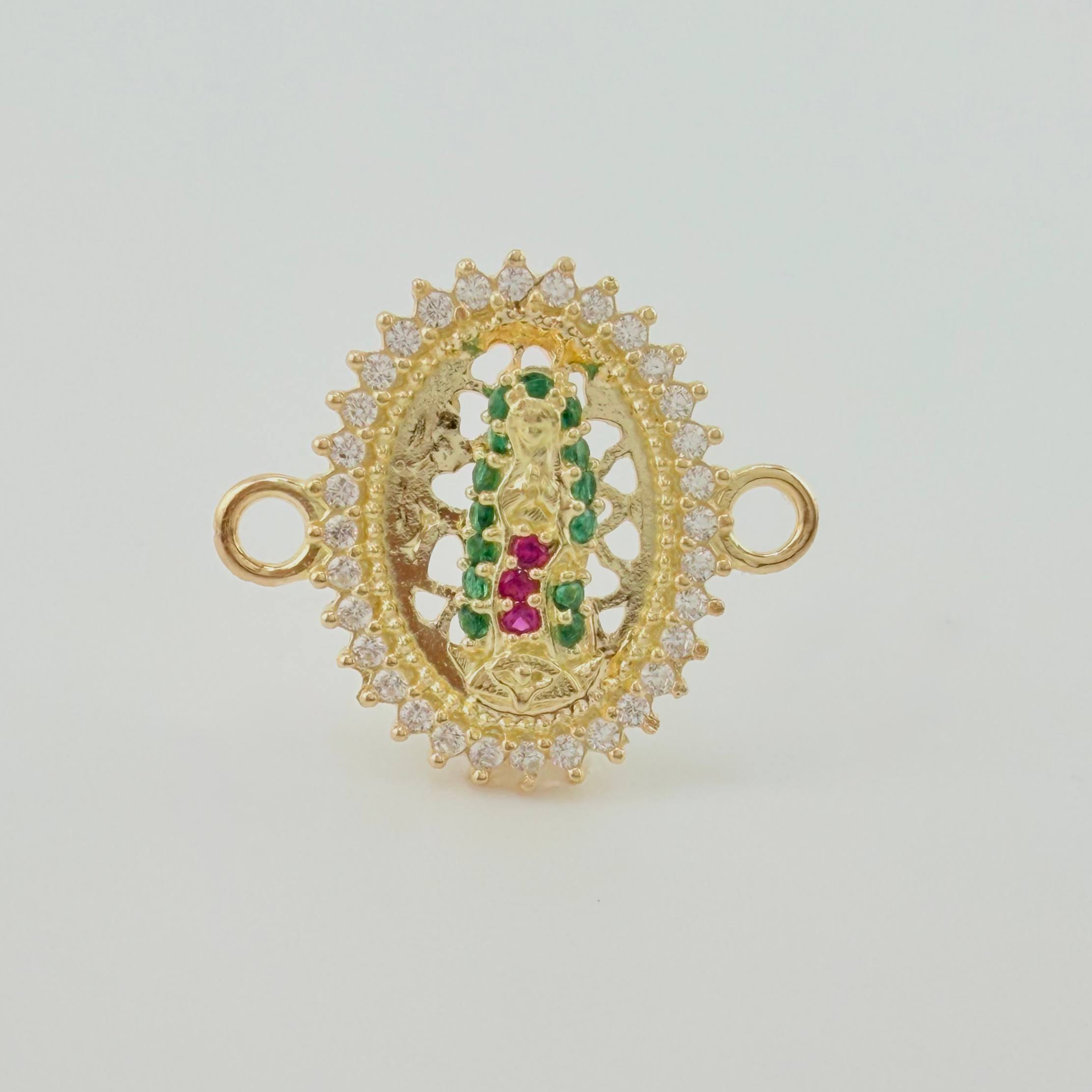 Herraje Virgen Guadalupe 1.65gr / 3/4 in / Oro Amarillo 18K