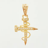 Dije Cruz Clavo 0.95gr / 1 in / Oro Amarillo 18K *