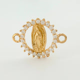 Herraje Virgen Guadalupe 0.7gr / 1/2 in / Oro Amarillo 18K