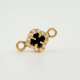 Herraje Trebol Negro 0.75gr / 1/2 in / Oro Amarillo Nac.Esp. 18K *