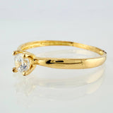 Solitaire Ring 1.05g / T6 3/4 / 18K Yellow Gold