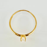 Solitaire Ring 1.05g / T6 3/4 / 18K Yellow Gold