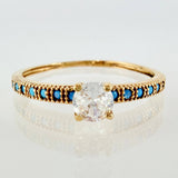 Solitaire Dense Ring 1.3g / T6 / 18K Yellow Gold