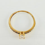Solitaire Dense Ring 1.3g / T6 / 18K Yellow Gold